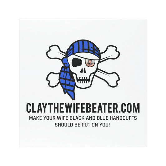 Black and Blue Pirate Hugh | Car Magnets Stickers