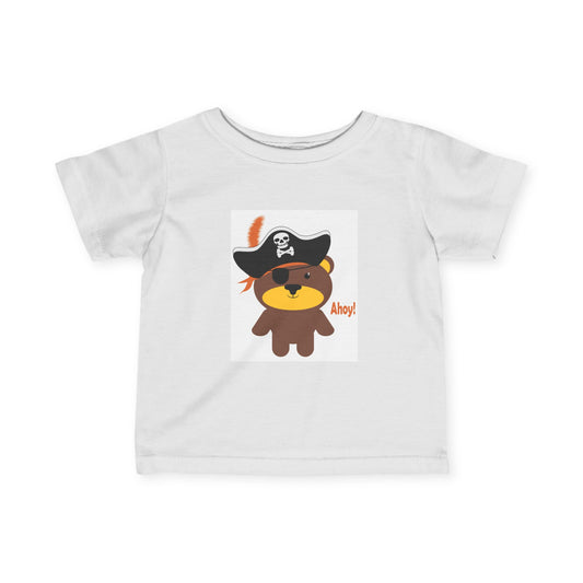 Lil' Boo Safety Crew! Say "Ahoy" to your playmates in this adorable pirate baby tee.