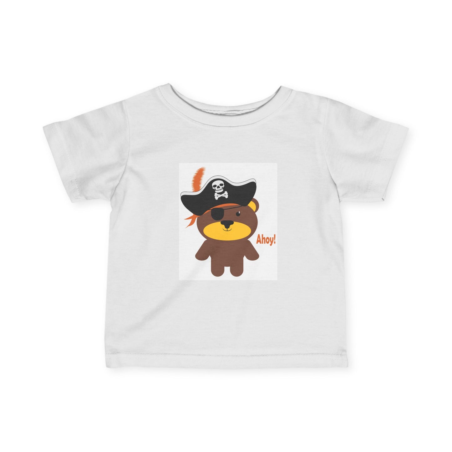Lil' Boo Safety Crew! Say "Ahoy" to your playmates in this adorable pirate baby tee.