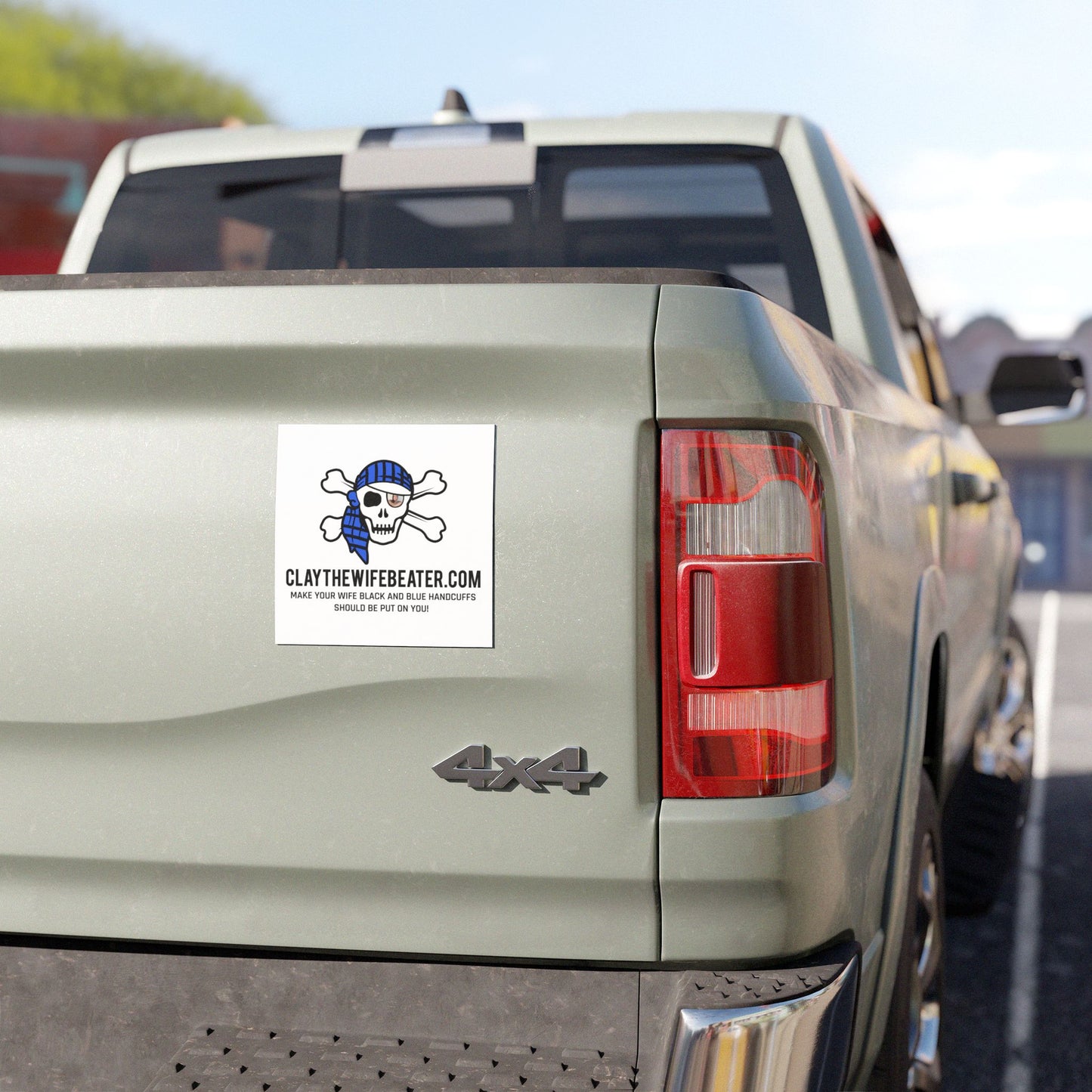 Black and Blue Pirate Hugh | Car Magnets Stickers